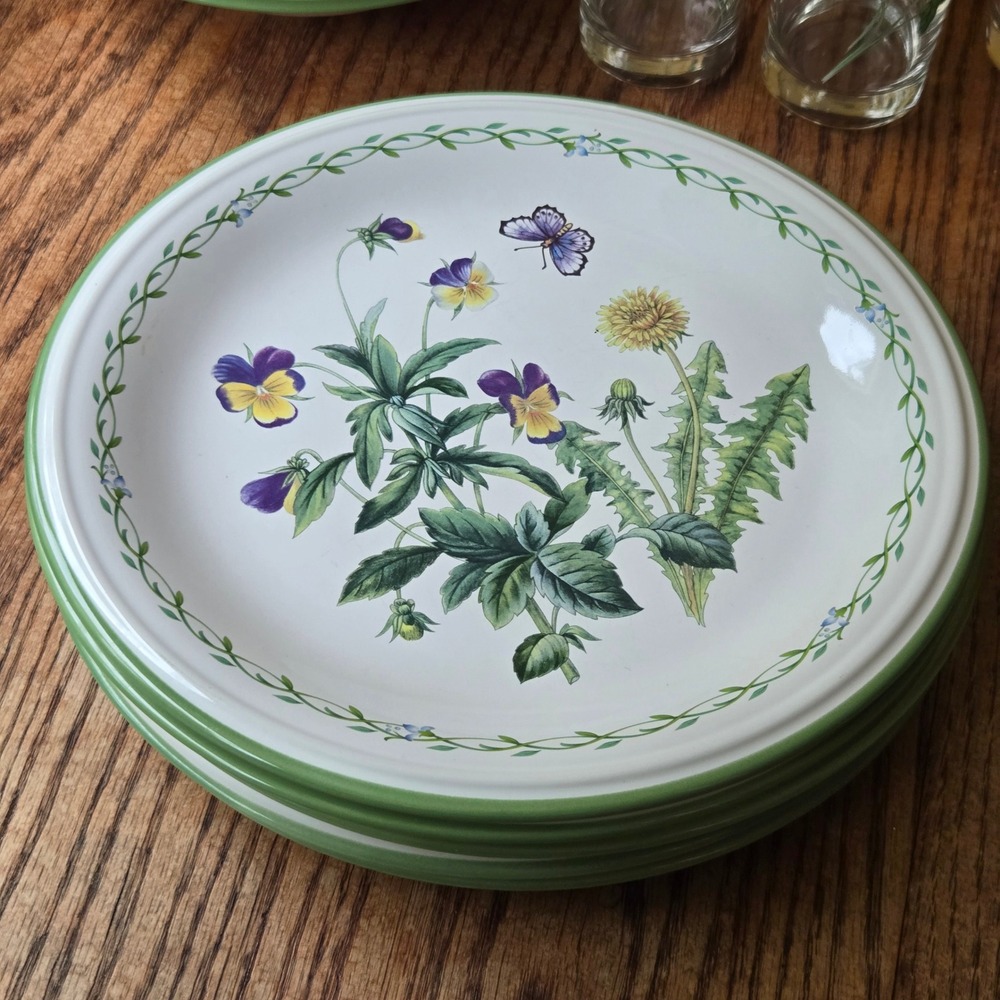 Studio Nova Mikasa Garden Bloom Dinner Plates Set of 5 Y2372 Floral 11" Cottage